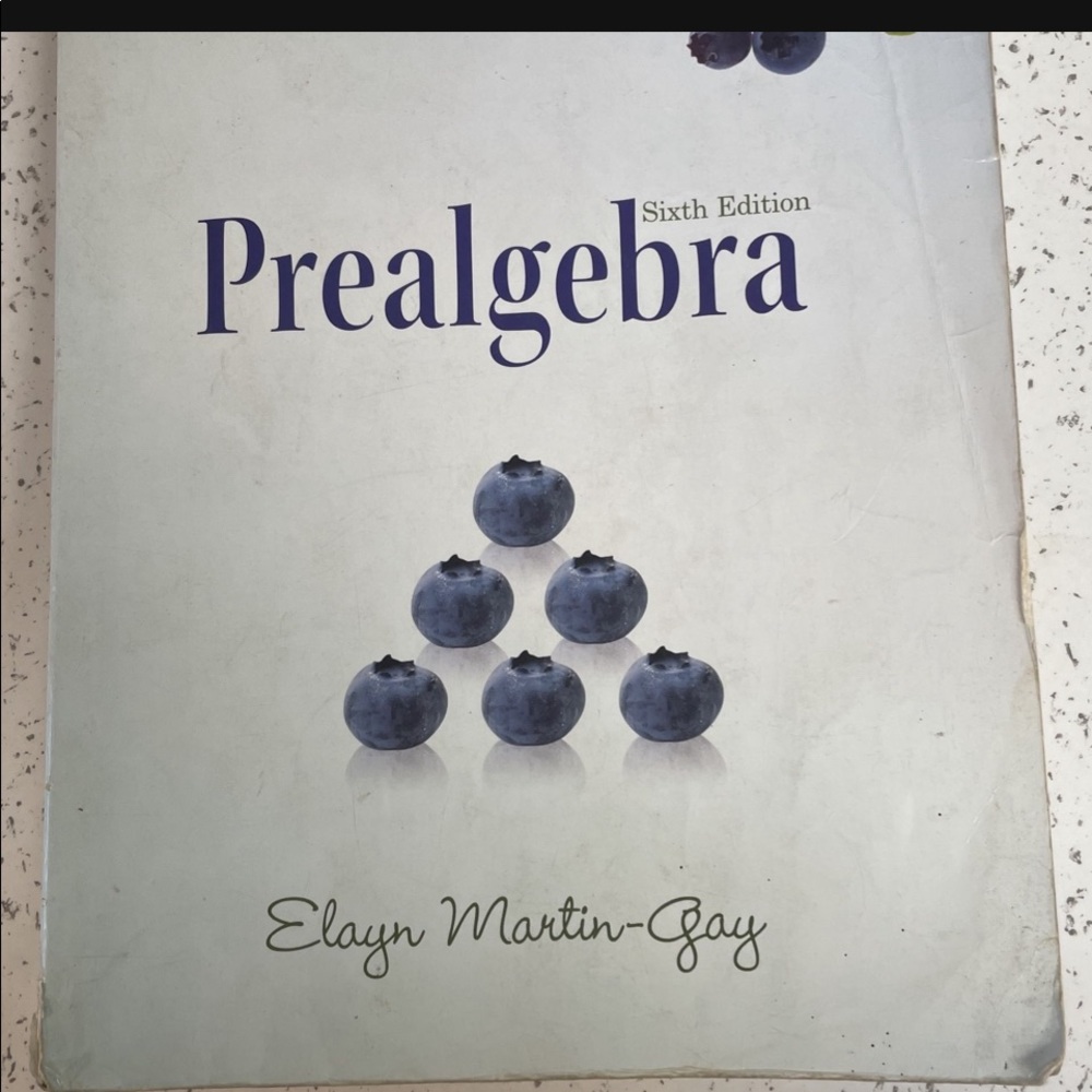 Pre algebra college book hard cover